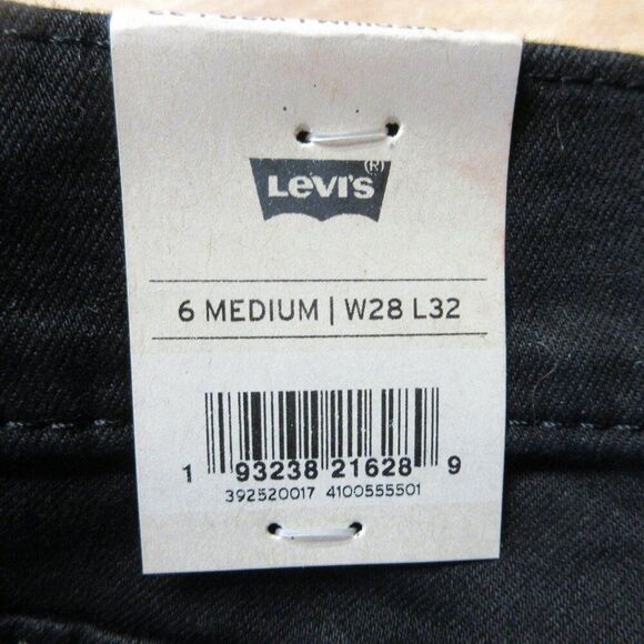LEVI'S Classic Bootcut Jeans Womens 6 (28x32) Mid Rise Black Stretch Denim 2 NWT - Picture 10 of 15